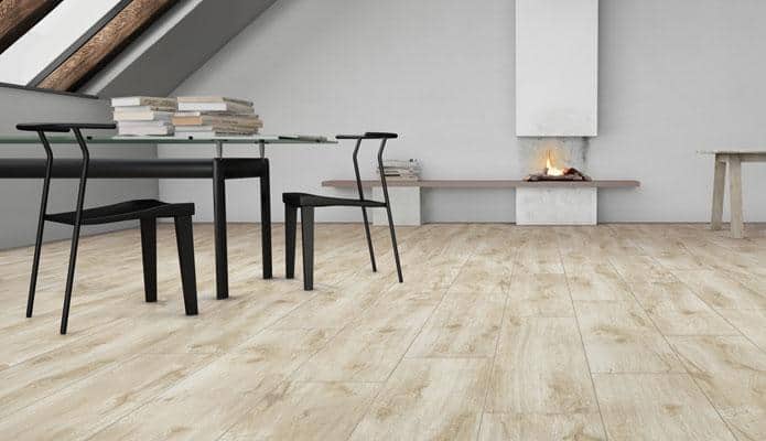 Không gian decor với gạch vân gỗ